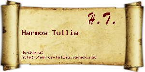 Harmos Tullia névjegykártya